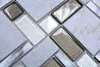 Mosaikfliese Transluzent Aluminium wie hellbeige Produktbild-Vorschau 2