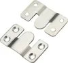 Two metal furniture connectors are shown against a white background. Produktbild-Vorschau