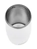 A top-down view of an empty white glitter tumbler. Náhľad obrázku produktu