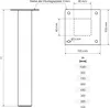 HOLZBRINK Tischbeine Eckig, Möbelfüße aus Quadratrohr 40x40 Produktbild-Vorschau 2
