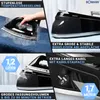 A collage of images showcasing a steam ironing station and its features. Produktbild-Vorschau