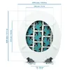 Sanfino® Premium WC Sitz "Blue Tiger" hochwertiger Produktbild-Vorschau 5