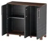 Kunststoffschrank PORTOFINO P100-B – niedrig, 3-türig Produktbild-Vorschau 2