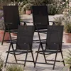 CASARIA® Gartenstühle 4er Set Hochlehner Klappbar 8-Fach Produktbild-Vorschau 2