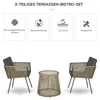 Outsunny 3-tlg. Rattan Gartenmöbel-Set, Sitzgarnitur mit 2 Produktbild-Vorschau 4