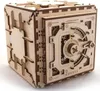 A 3D wooden puzzle in the shape of a safe. Produktbild-Vorschau