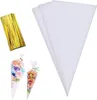 100 Spitztüten Bonbontüten Geschenktüten mit 100 Produktbild-Vorschau 1