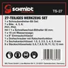 SCHMIDT security tools Werkzeug Set TS-27 Handwerkzeug Box Produktbild-Vorschau 7