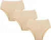 J&C Damen tailleonderbroek, 3-pack, katoen, huidskleur, Productafbeelding-voorbeeld 1