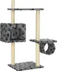 Katzen-Kratzbaum mit Sisal-Kratzsäulen 260cm Grau Produktbild-Vorschau 5