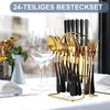 24 teiliges Edelstahl Besteck Produktbild-Vorschau 6