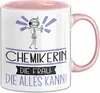Chemikerin Geschenk Tasse Becher Die Frau Die Allen Kann Produktbild-Vorschau 1