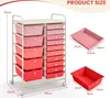 Vozík s 15 stohovatelnými zásuvkami, úložný vozík do Náhled obrázku produktu 6