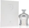 A white box and a silver and white perfume bottle are displayed against a white background. Produktbild-Vorschau