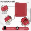 Damen Leder Portemonnaie tiefrot RFID Paolo Peruzzi Produktbild-Vorschau 3