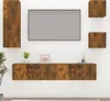 The Living Store 5-tlg. TV-Schrank-Set Räuchereiche Produktbild-Vorschau 1