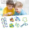 5 Stück Fidget Toys Set, Tangle Autismus Spielzeug, Stim Produktbild-Vorschau 5