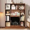 Regał Sweiko z tablicą, przesuwanymi drzwiami i półką na Podgląd zdjęcia produktu 2