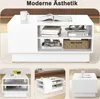 COSTWAY Moderner Couchtisch, rechteckiger Mitteltisch mit Produktbild-Vorschau 6