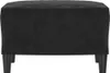 vidaXL Fußhocker Schwarz 60x50x41 cm Samt Produktbild-Vorschau 3