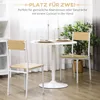 A dining set for two people in a room with a window and curtains. Náhľad obrázku produktu