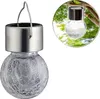 Solarleuchte mit Crackle-Effekt LED warmweiß im 6er Set Produktbild-Vorschau 2