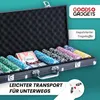 Profi Pokerkoffer Pokerset Schwarz mit 500 Chips (12g Produktbild-Vorschau 2