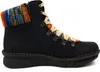 A side view of a black boot with colorful accents. Anteprima dell’immagine prodotto