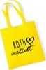 Huuraa Jutebeutel Roth verliebt 10 Liter Yellow Baumwolle Produktbild-Vorschau 1