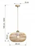 Luxolar LED Pendelleuchte E27 Rattan Boho Beige/Grau - Produktbild-Vorschau 6