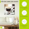 ARTland Leinwandbild Frischer Espresso Genuss Größe: 40x40 Produktbild-Vorschau 2