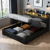 UnboxG Lit rembourré 160x200 cm avec LED, espace de Voir les images du produit 3
