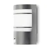 A modern outdoor wall lamp with a motion sensor. Produktbild-Vorschau
