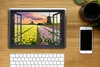 MuchoWow® Laptop Aufkleber Sticker Cover Aussicht - Tulpen Produktbild-Vorschau 2