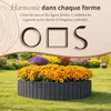 Floranica Bordure de jardin flexible 20 x 100 cm anthracite Voir les images du produit 4