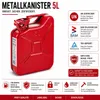 GELG Benzinkanister Metall 5l rot, Kanister Reservekanister Produktbild-Vorschau 2