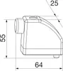 MACO HS Anschlagpuffer, Flügelabstand 28 mm, silber Produktbild-Vorschau 2