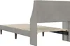 Estructura de cama con cabecero en gris claro, 90 x 200 cm, Vista previa de la imagen del producto 6