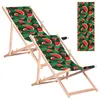 2x Liegestuhl aus Buchenholz für Strand und Garten mit Produktbild-Vorschau 1