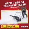 HECHT 661 GT Schneeschieber Schneeschaufel mit Räder | 66 Produktbild-Vorschau 2