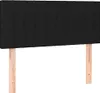 vidaXL LED Kopfteil Schwarz 80x5x78/88 cm Stoff Produktbild-Vorschau 4