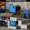 Collage showing two different methods of water drainage for a dehumidifier. Voir les images du produit