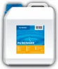 A white plastic jerrycan with a blue cap and a label featuring a blue water ripple design and orange text. Produktbild-Vorschau