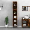 A bathroom scene with a tall cabinet, sink, and vanity. Náhľad obrázku produktu