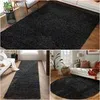 Teppich Wohnzimmer Hochflor Einfarbiges Design Langflor Produktbild-Vorschau 3