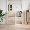 vidaXL Skladací plot pre psov 2 panely 160 cm topoľové Náhľad obrázku produktu 3
