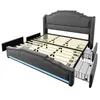 An exploded view of a bed frame, showing its components and construction. Náhled obrázku produktu