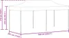 vidaXL Pop-Up-Partyzelt Faltbar 3x6 m Anthrazit Produktbild-Vorschau 7