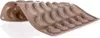 Silikon-Backform für Kipferl, 30 Stück, 35x25x1,3 cm, Braun Produktbild-Vorschau 2
