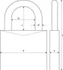 Zylindervorhangschloss 37/55 B/SB Schlosskörper-B.62,5mm VA Produktbild-Vorschau 5